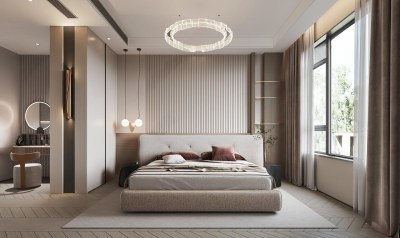 现代家居主卧室3D模型下载